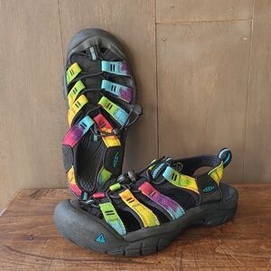 EUC Keen Rainbow Newport Retro Water Sandal Women's sz 6 Hiking/Outdoor Sandal